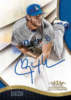 2017 Topps Tier One Baseball Tier One Autographs