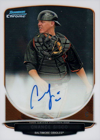 2013 Bowman Chrome Draft Chance Sisco Autograph