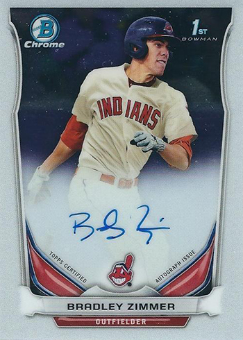 2014 Bowman Chrome Draft Bradley Zimmer Autograph