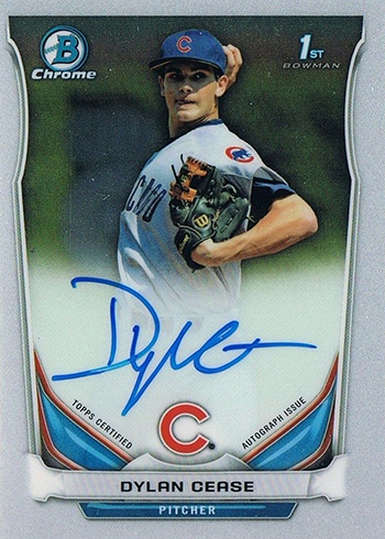 2014 Bowman Chrome Draft Dylan Cease Autograph