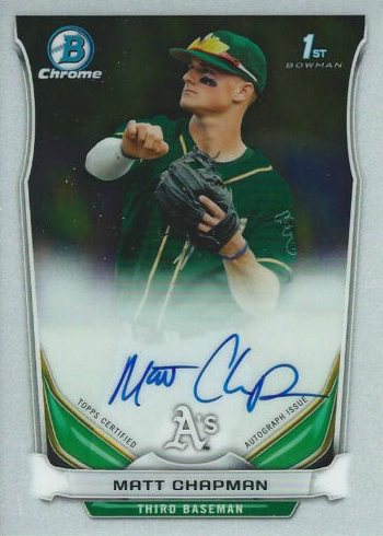 2014 Bowman Chrome Draft Matt Chapman Autograph