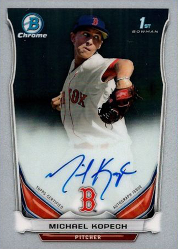 2014 Bowman Chrome Draft Michael Kopech Autograph