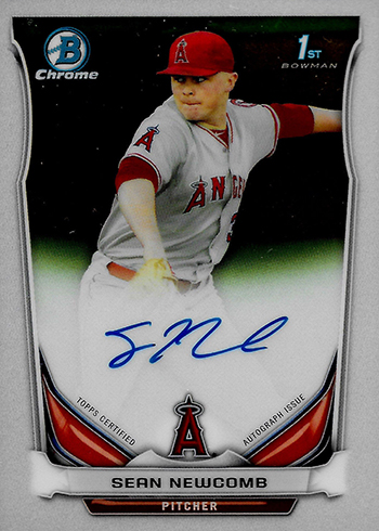 2014 Bowman Chrome Draft Sean Newcomb Autograph