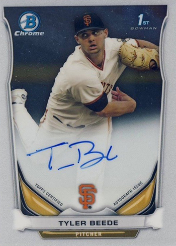 2014 Bowman Chrome Draft Tyler Beede Autograph