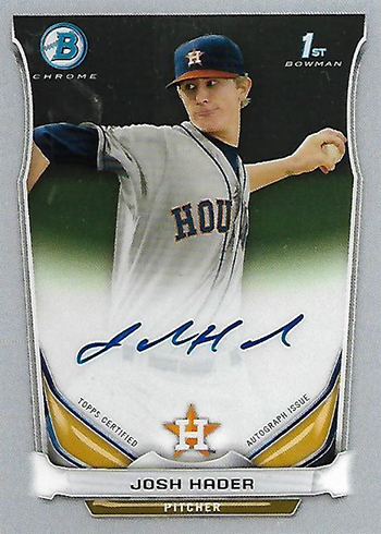 2014 Bowman Chrome Josh Hader Autograph