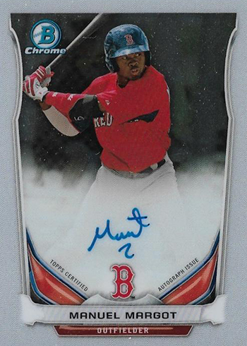 2014 Bowman Chrome Manuel Margot Autograph