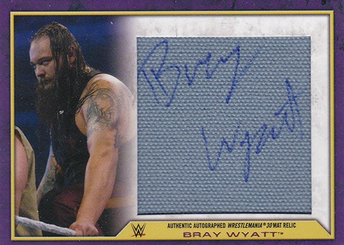 2014 Topps WWE Road to Wrestlemania Mat Autograph Bray Wyatt