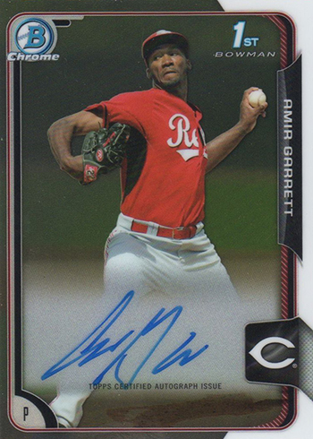 2015 Bowman Chrome Amir Garrett Autograph