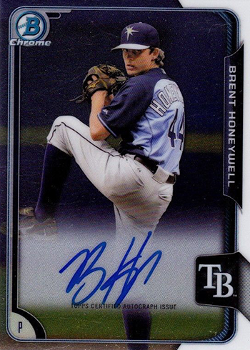 2015 Bowman Chrome Brent Honeywell Autograph