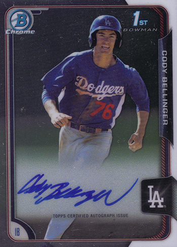 2015 Bowman Chrome Cody Bellinger Autograph