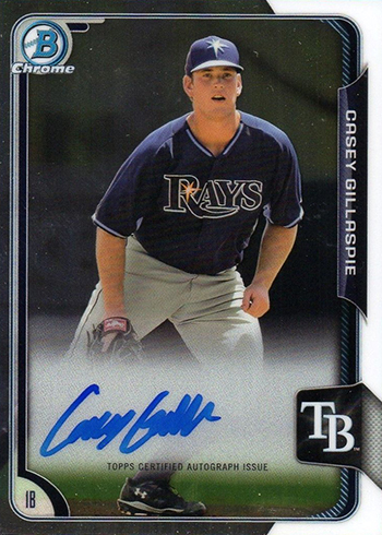 2015 Bowman Chrome Connor Gillaspie Autograph