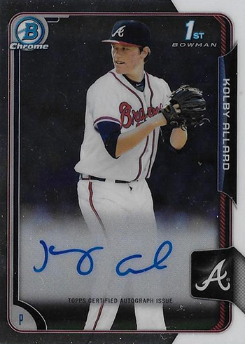 2015 Bowman Chrome Draft Kolby Allard Autograph