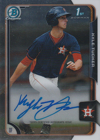 2015 Bowman Chrome Draft Kyle Tucker Autograph