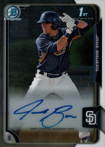 2015 Bowman Chrome Jake Bauers Autograph