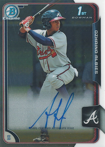 2015 Bowman Chrome Ozzy Albies Autograph