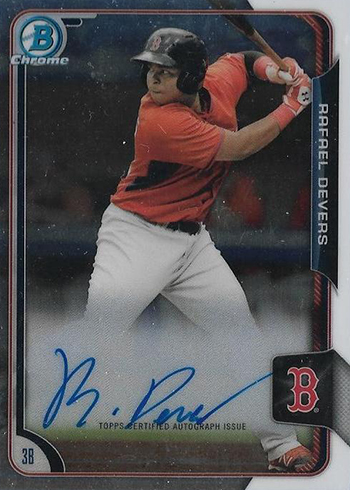 2015 Bowman Chrome Rafael Devers Autograph