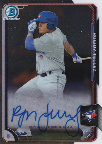 2015 Bowman Chrome Rowdy Tellez Autograph