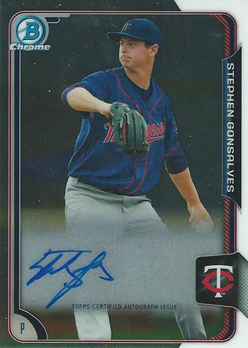 2015 Bowman Chrome Stephen Gonsalves Autograph