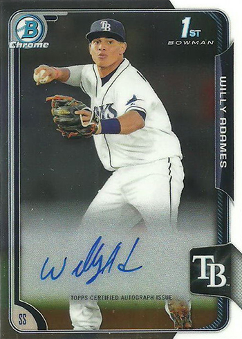 2015 Bowman Chrome Willy Adames Autograph