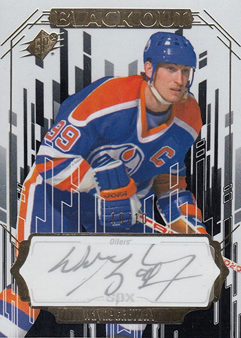 2016-17 SPx Hockey Black Out Autographs Wayne Gretzky