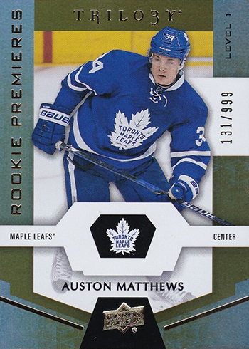 2016-17 Upper Deck Trilogy Auston Matthews RC