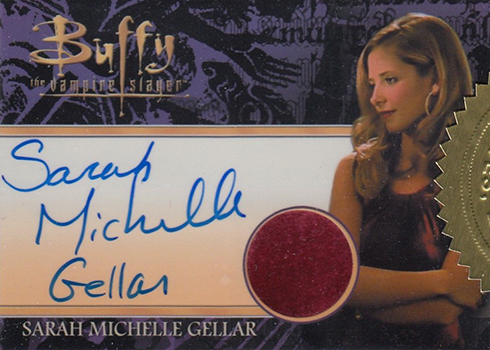 2017 Buffy the Vampire Slayer Ultimate Collectors Set 2 Sarah Michelle Gellar Autographed Costume Card