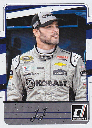 2017 Donruss Var 47 Jimmie Johnson JJ