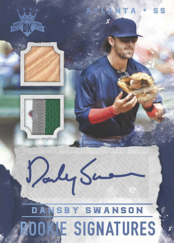 2017 Panini Diamond Kings Baseball DK Rookie Signatures Holo Blue