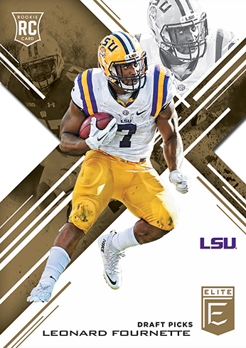 2017 Panini Elite Draft Picks Die Cut Leonard Fournette