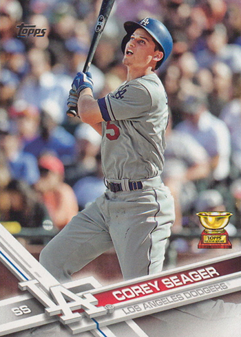 Corey Seager LA Dodgers 2017 Topps Chrome Baseball  '87 Topps 
