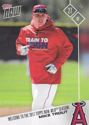 2017 Topps Now Road to Opening Day Promo Mike Trout