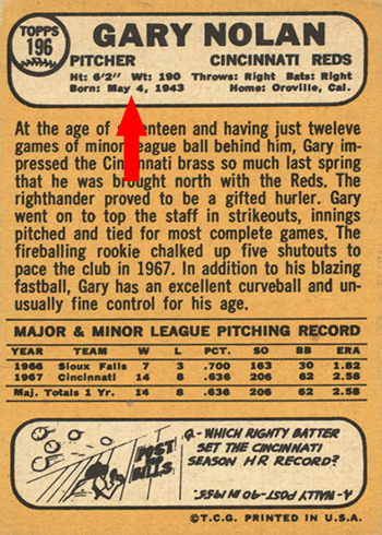 1968 Topps Baseball Checklist, Team Set Lists, Variations, Details