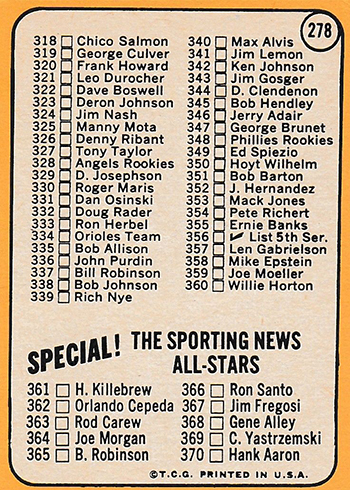 1968 Topps Baseball #146 Sal Bando (A's) STARX 9 MINT (CS23570)