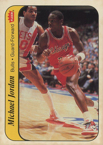 1986-87 Fleer Stickers Michael Jordan