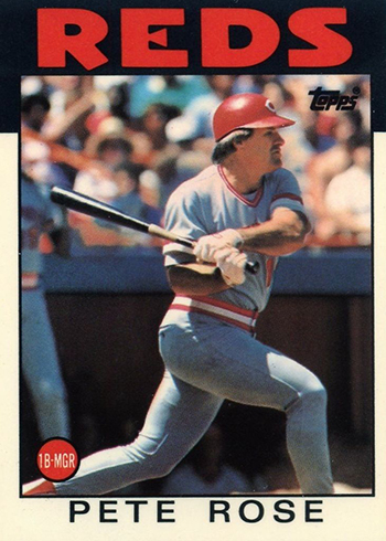 1986 Topps Tiffany Pete Rose
