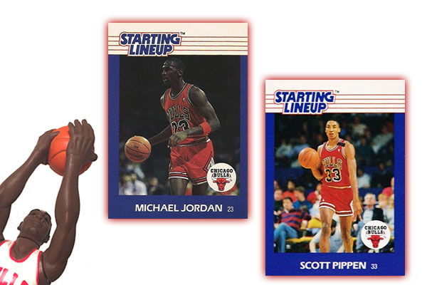 MICHAEL JORDAN 1988 STARTING LINE-UP SLU WHITE JERSEY ROOKIE FIGURE!BULLS G  RC #StartingLineUP