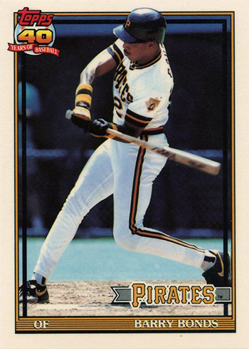 1991 Topps Tiffany Barry Bonds