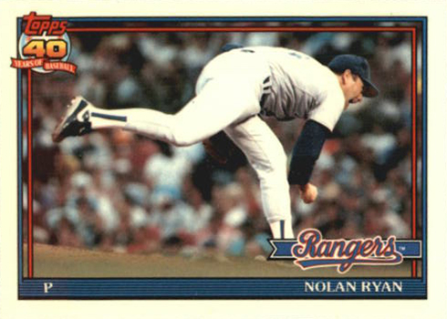 1991 Topps Tiffany Nolan Ryan