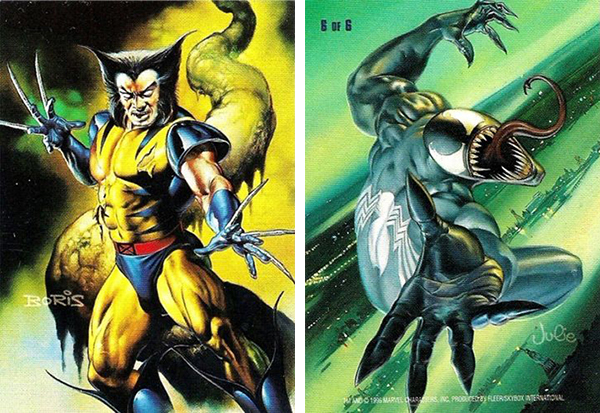 1996 Marvel Masterpieces Double Take Wolverine Venom