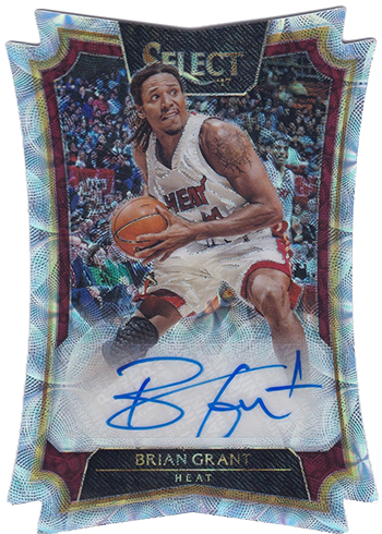 2016-17 Select Basketball Die-Cut Autographs Scope Brian Grant