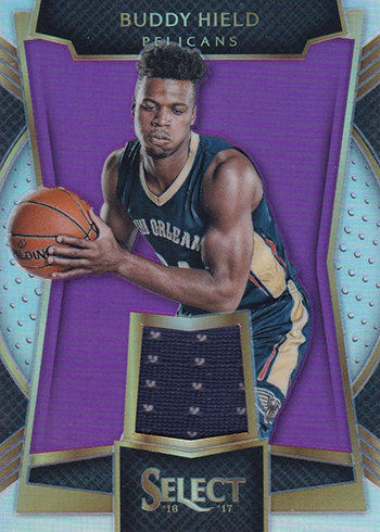 2016-17 Select Basketball Rookie Swatches Purple Buddy Hield