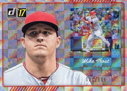 2017 Donruss Baseball All Stars Mike Trout