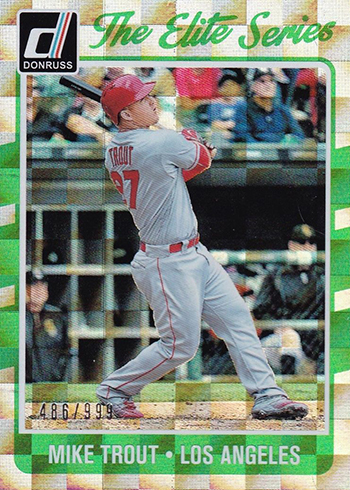 2017 Donruss Baseball Elite Mike Trout