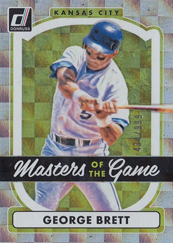 2017 Donruss Baseball Masters of the Game George Brett