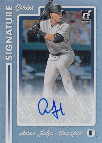 2017 Donruss Baseball Signature Series Aaron Judge