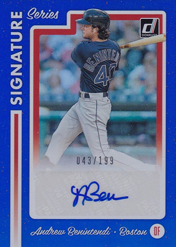 2017 Donruss Baseball Signature Series Andrew Benintendi