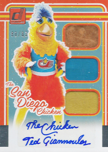 2017 Donruss San Diego Chicken Autographs Full