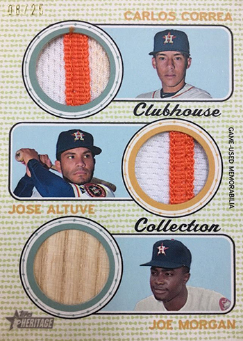 2017 TH Baseball CLubhouse Collection Triple Relic