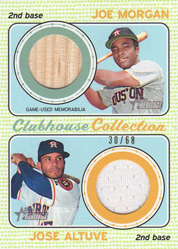 2017 TH Baseball Clubhouse Collection Dual Relic Morgan Altuve