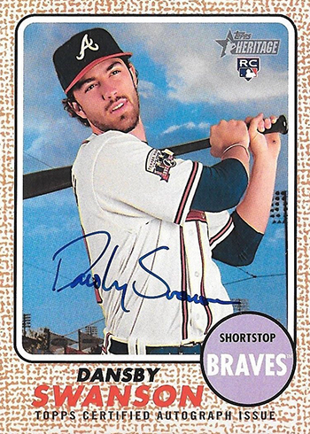 2017 TH Baseball Real One Autographs Dansby Swanson